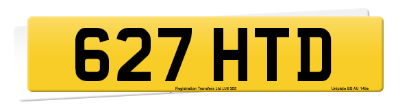 Registration number 627 HTD